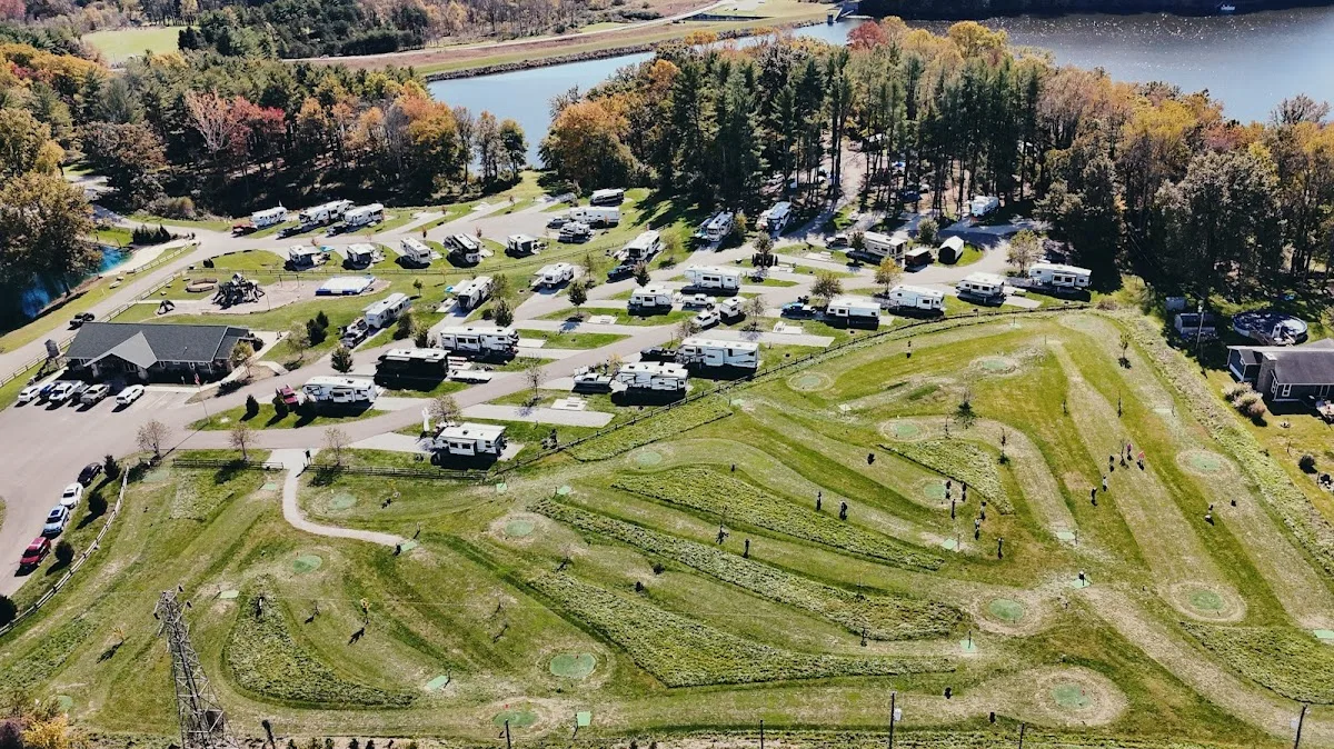 Campbell Cove Campground by Lake Logan in the Hocking Hills