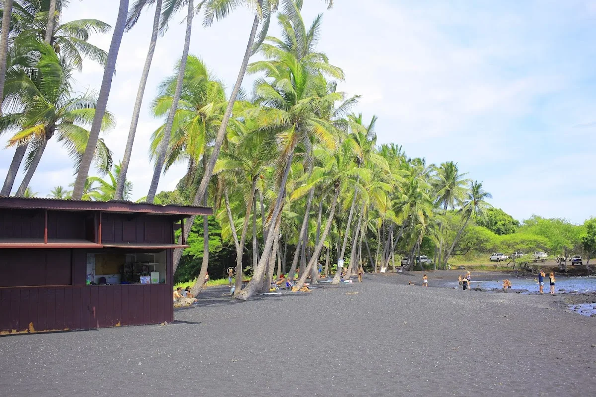 Punaluu Black Sand Beach Camping