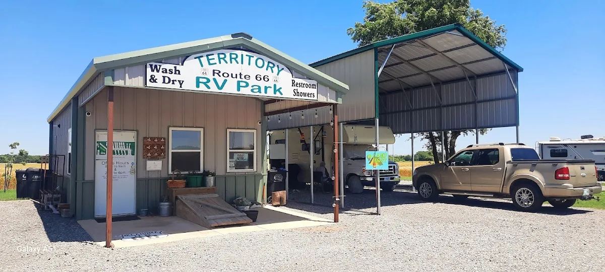 Territory Route 66 RV Park & Campgrounds, Take Exit 101, Hinton, Oklahoma